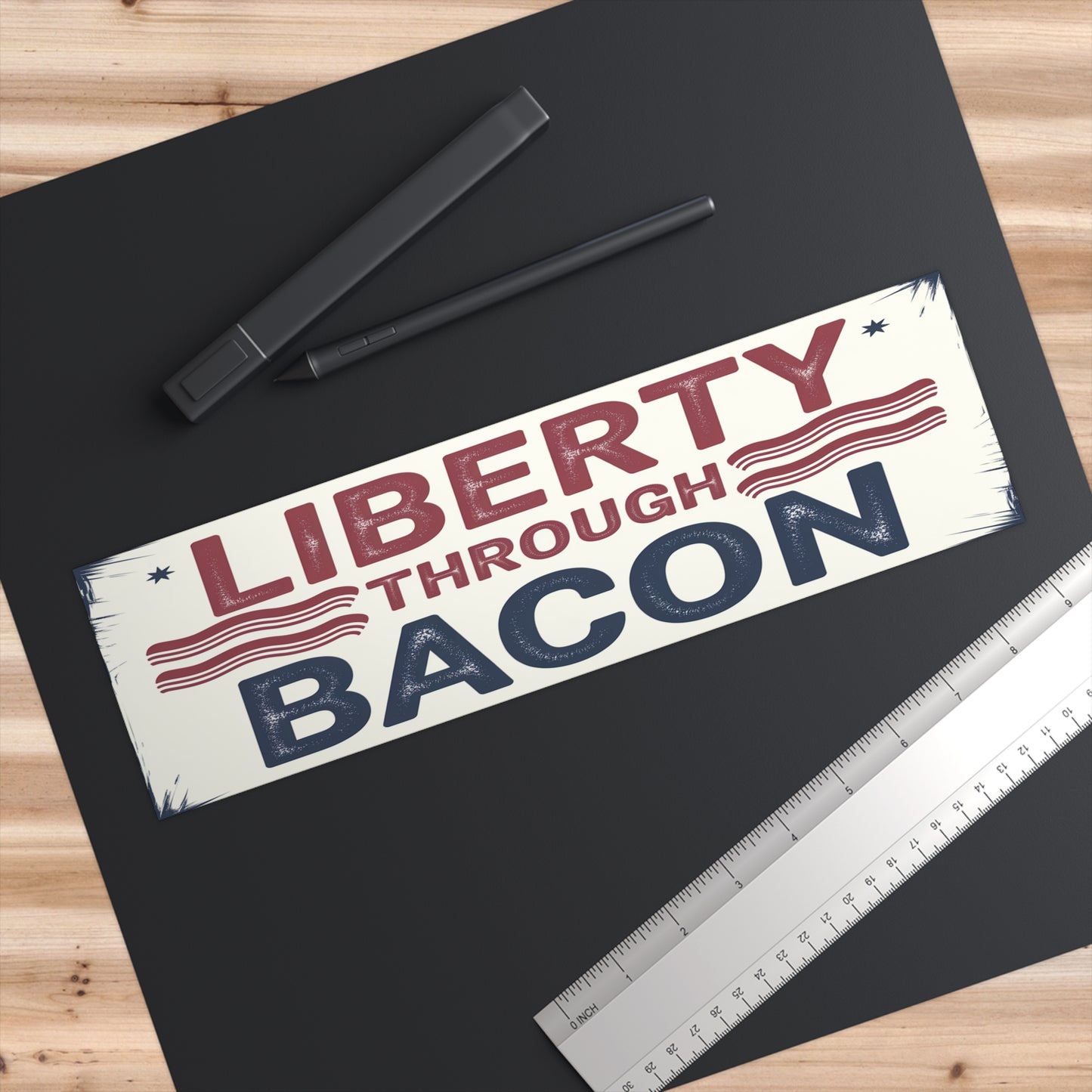 Bacon of Liberty Brand - Bumper sticker