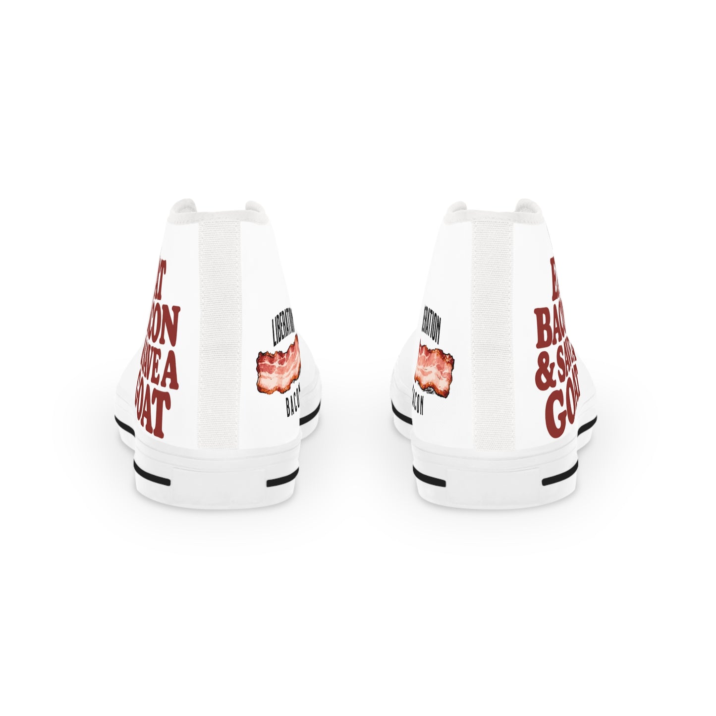 Bacon of Liberty High Top Sneakers – Rise, Stand, and Stride Free