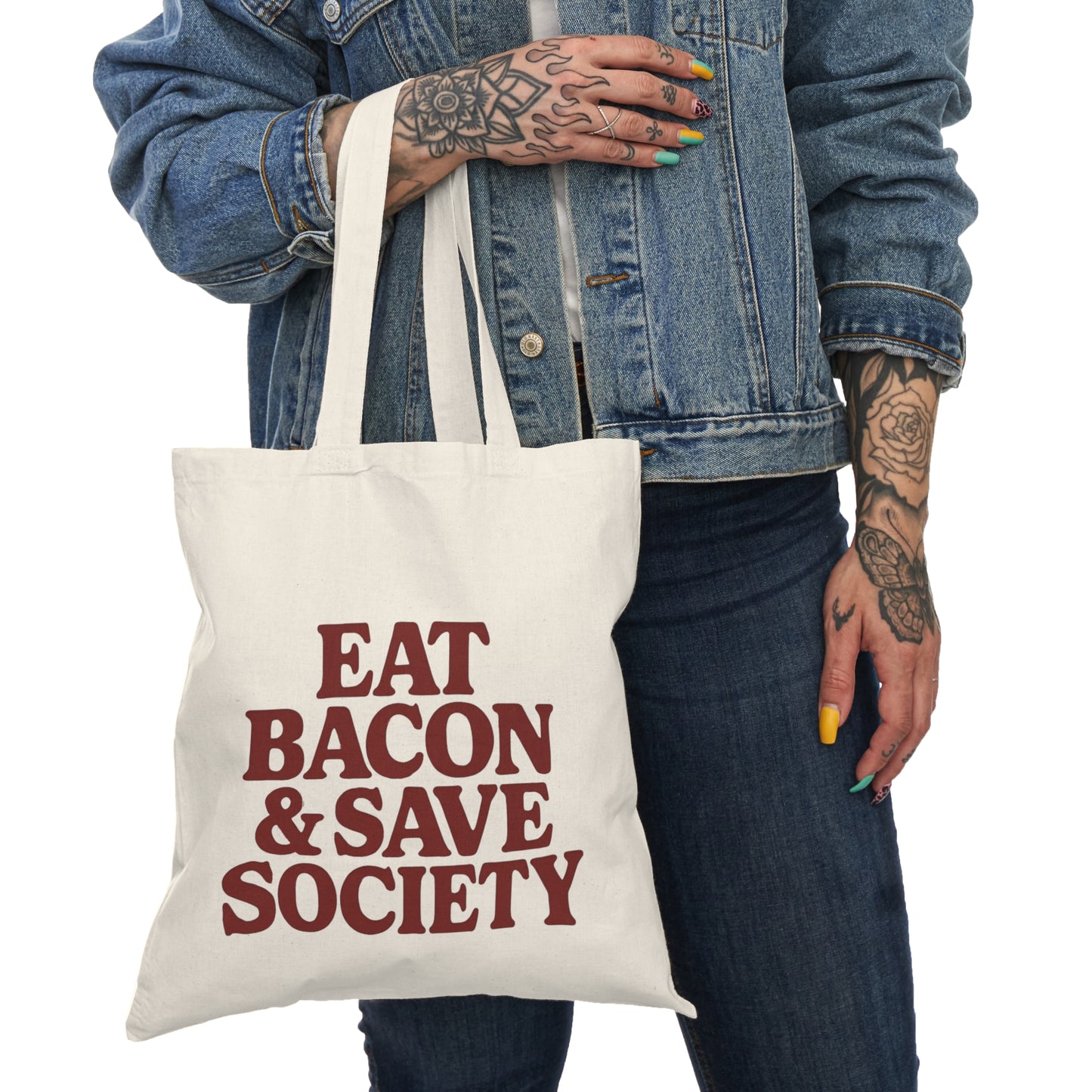 Eat Bacon & Save Society - Liberation Bacon Natural Tote