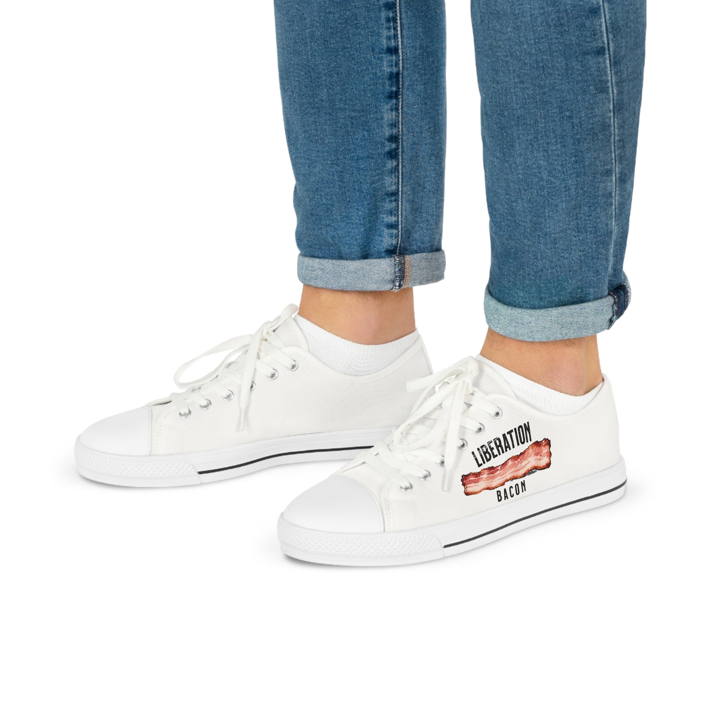 Liberation Bacon Low Top Sneakers – Walk the Line of Freedom